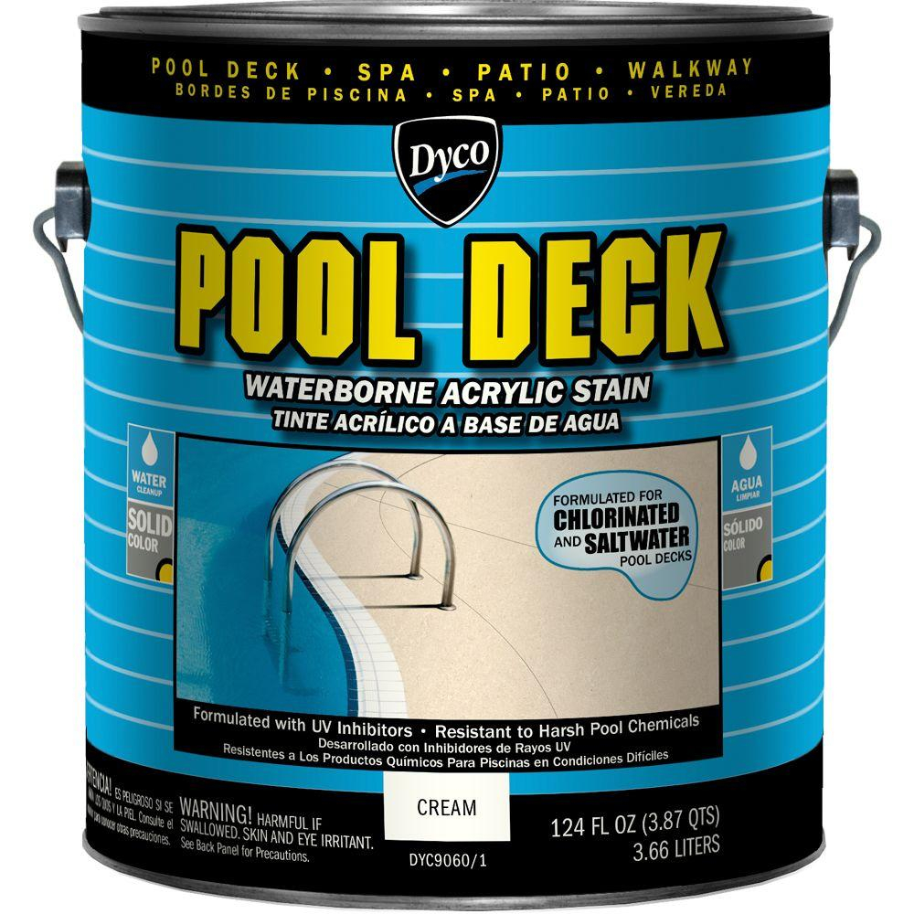 Dyco Paints Pool Deck 1 Gal 9060 Cream Low Sheen Waterborne Acrylic inside dimensions 1000 X 1000