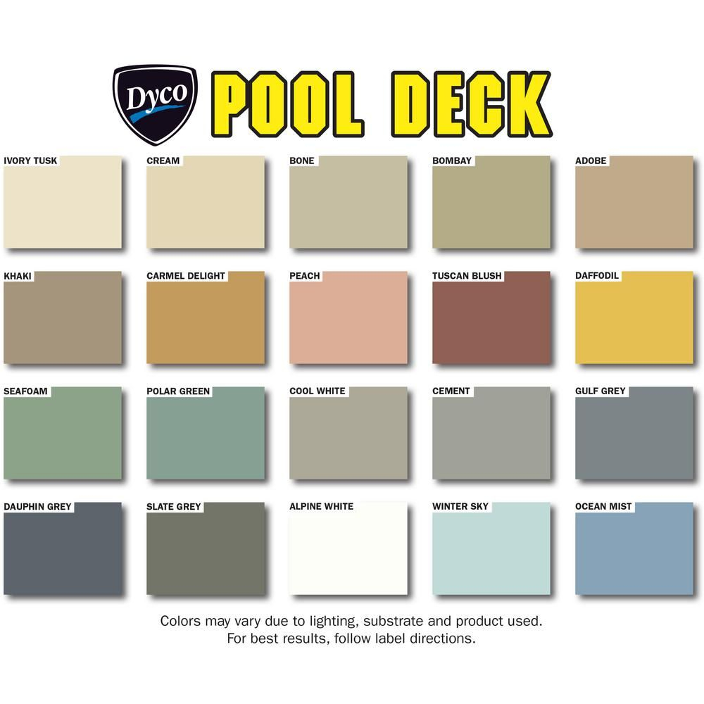 Dyco Paints Pool Deck 5 Gal 9050 Tint Base Low Sheen Waterborne regarding sizing 1000 X 1000