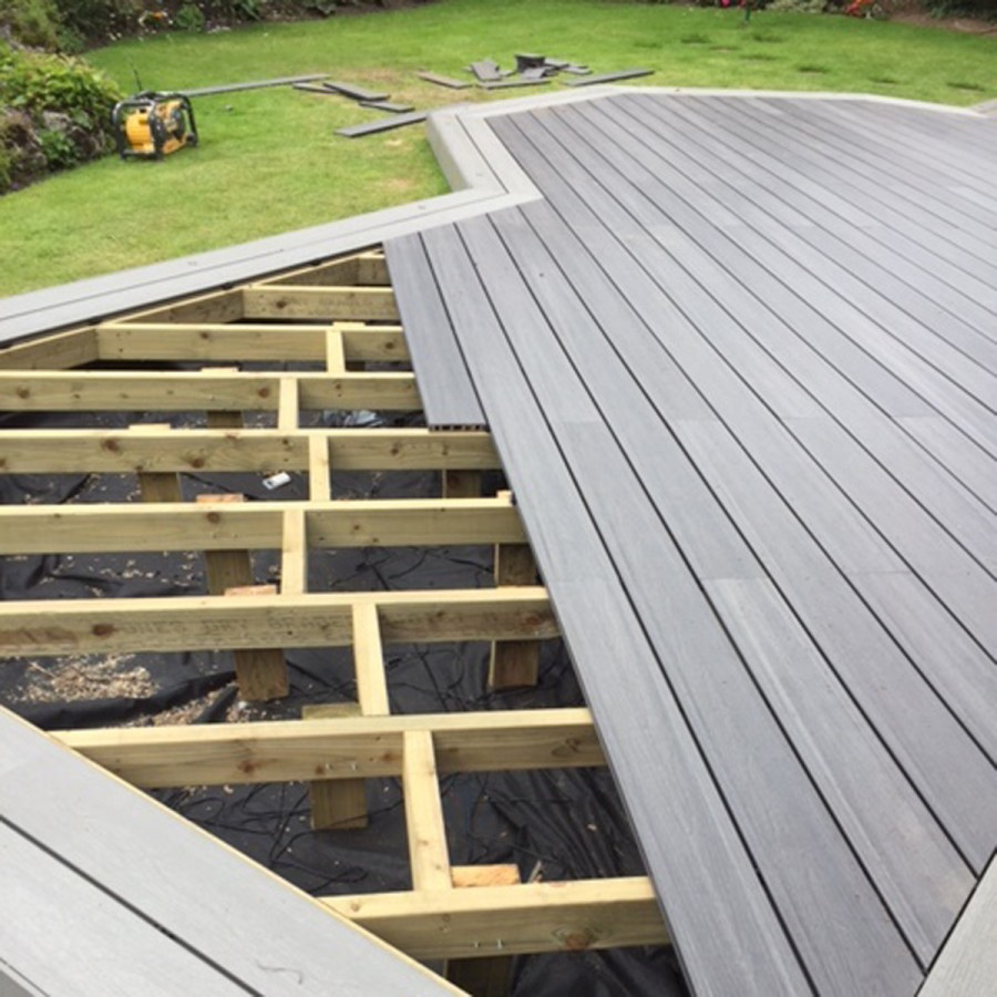 Ecoscape Uk Composite Decking Decking Kit Argent within sizing 900 X 900