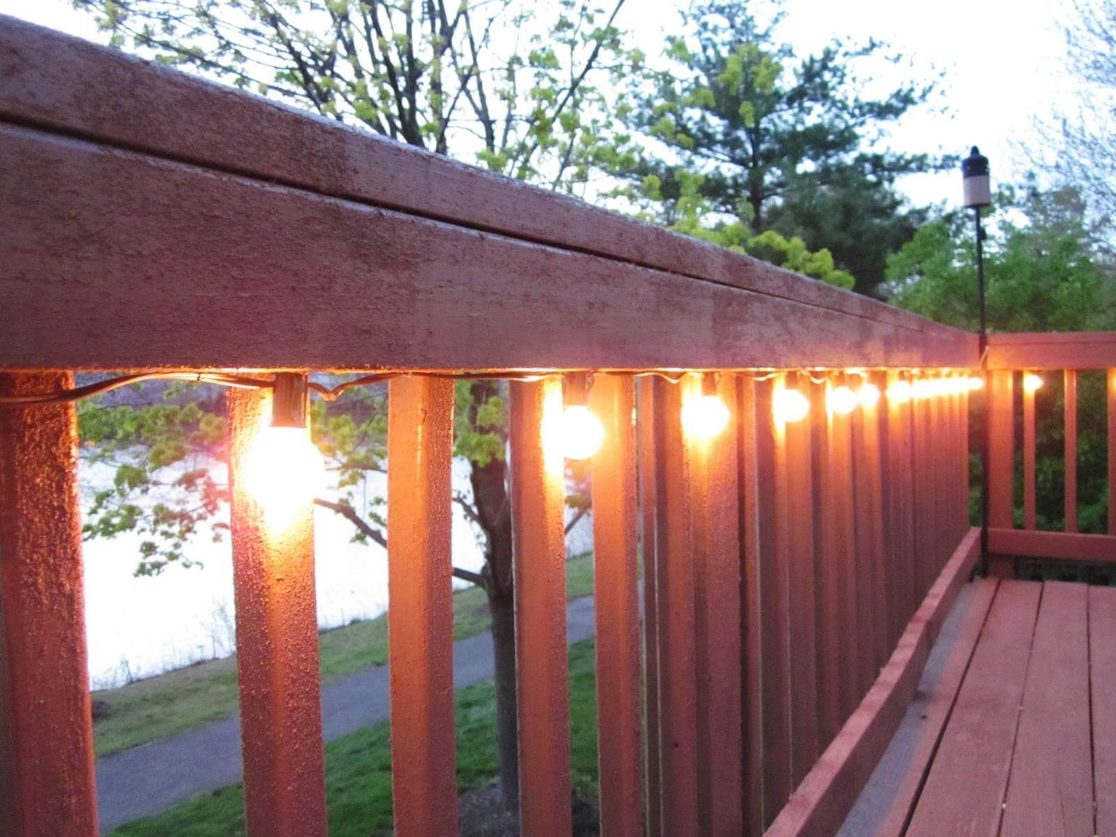 Edison Bulb Porch Railing String Lights I Want This Home within measurements 1600 X 1200
