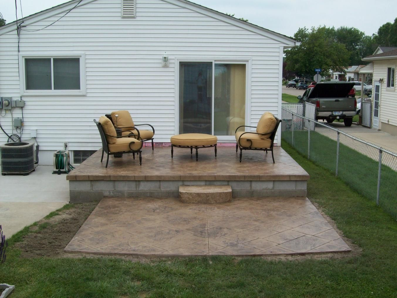 Elevated Concrete Patio Deck Renovations Concrete Patio Diy with size 1353 X 1014