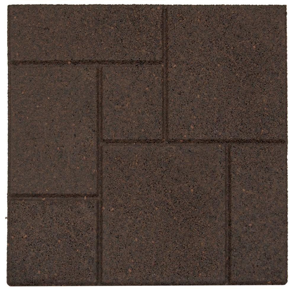 Envirotile Cobblestone Earth 18 In X 18 In Rubber Paver with regard to sizing 1000 X 1000