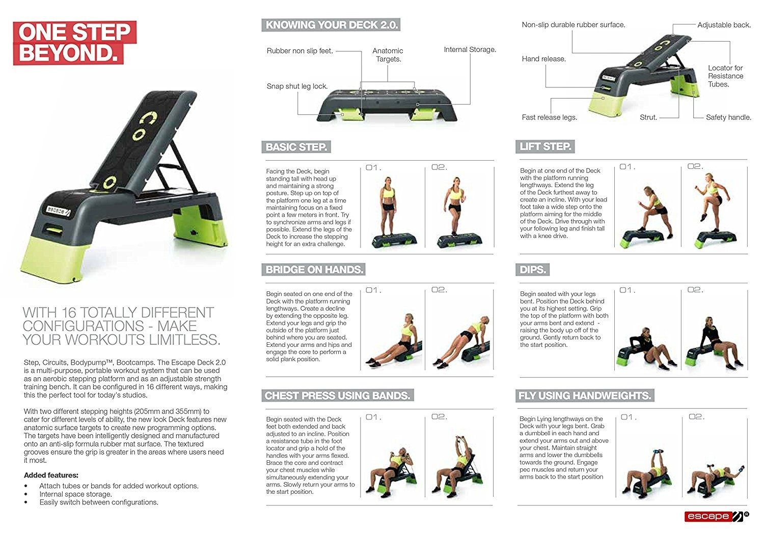 Escape Fitness Deck Workout Bench And Fitness Station with measurements 1500 X 1060