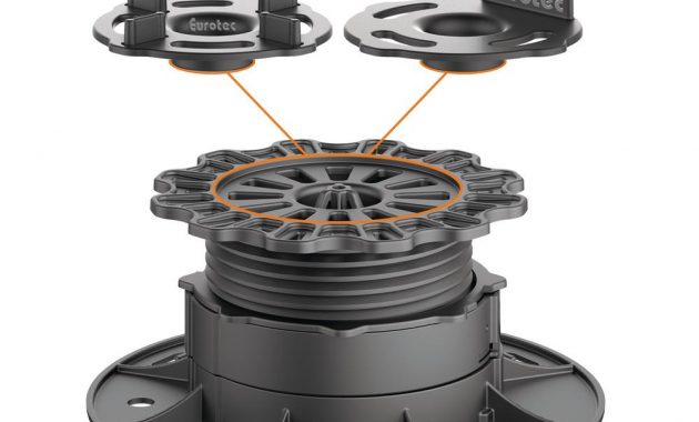 Eurotec Deck Support Plastic Adjustable Pedestal Pro M 10 Pieces Box with regard to sizing 1000 X 1000