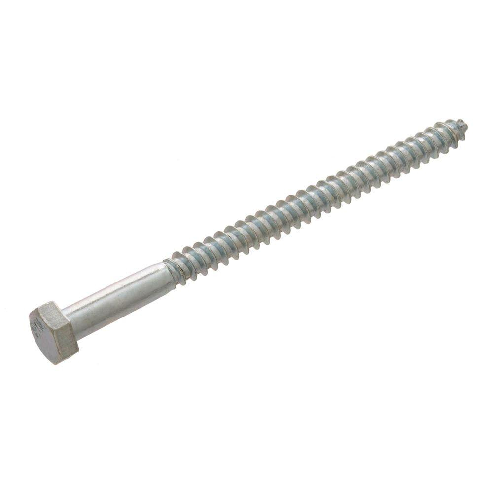 Everbilt 12 In X 10 In Zinc Lag Screw 10 Pack 805990 The Home regarding measurements 1000 X 1000