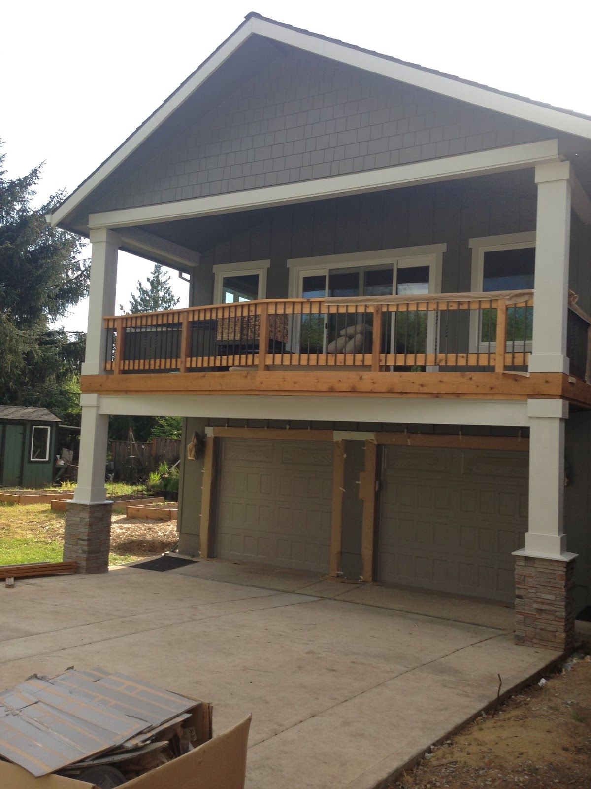 Extend The Deck Over The Garage For Extra Covered Parking Turn with size 1200 X 1600