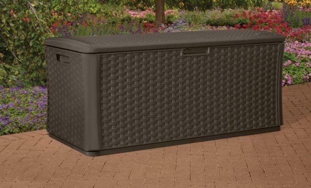 Extra Large Wicker Deck Box Outdoor Container Cushion Storage Garden intended for size 1000 X 1000