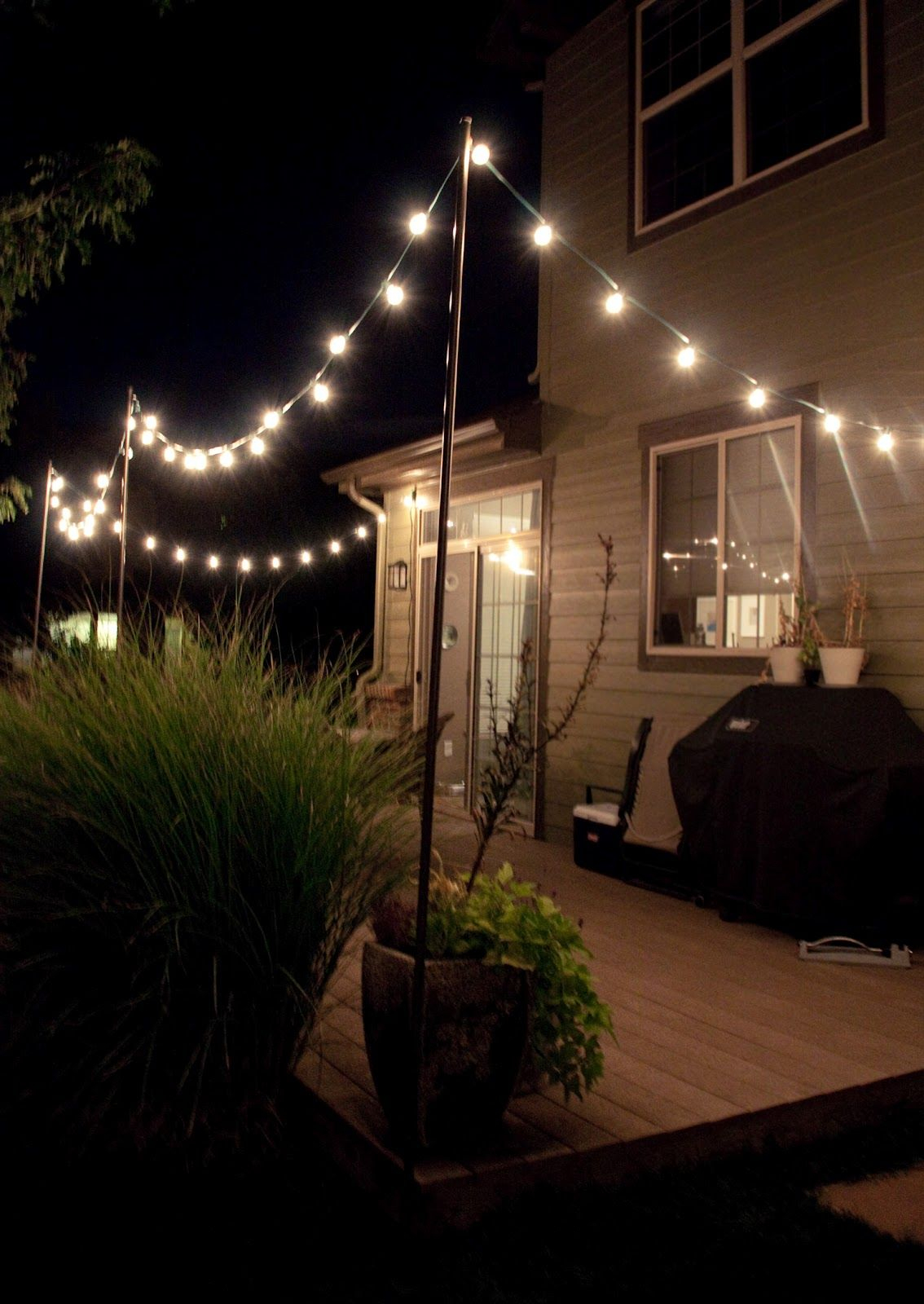 Eye Candy 10 Clever Ways To Use Bistro Lights Outside Patio pertaining to size 1134 X 1600