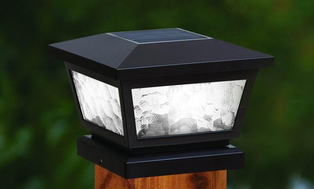 Fairmont Solar Post Cap Lights White Or Black with measurements 1166 X 779