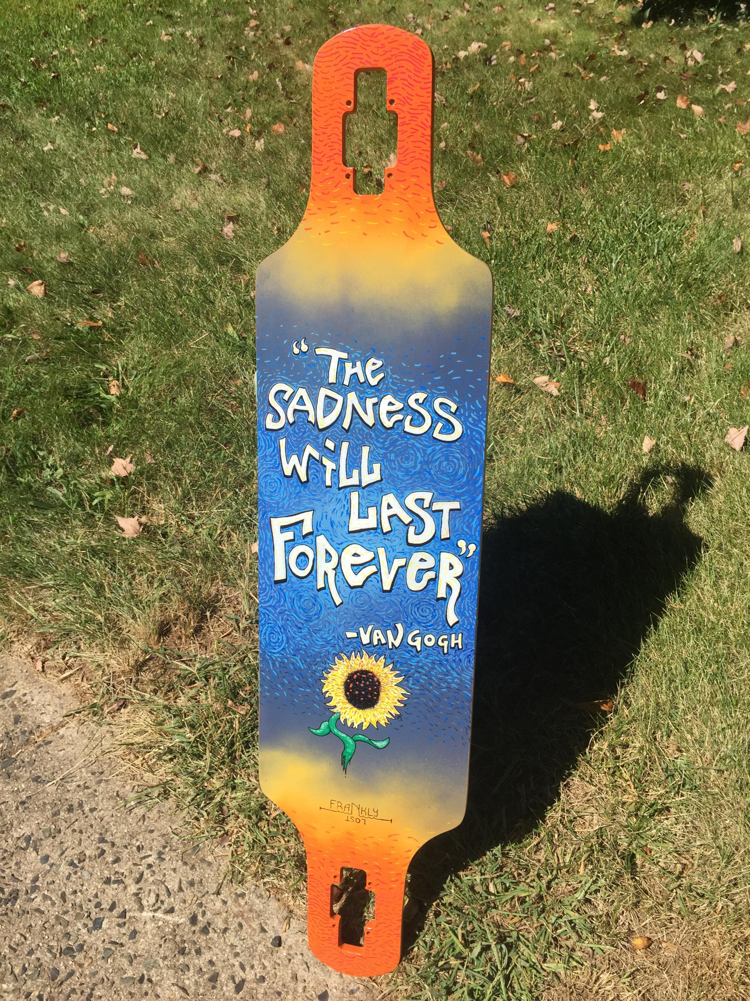 Famous Last Words Handpainted Longboard Deck Imgur throughout size 2448 X 3264