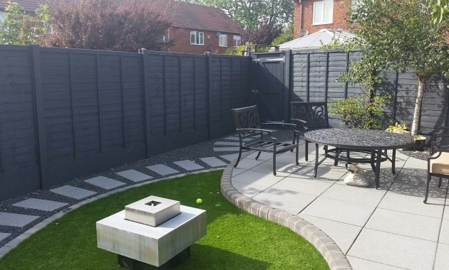 Fence Painted With Urban Slate Cuprinolwill Be Using In My New within dimensions 1632 X 918