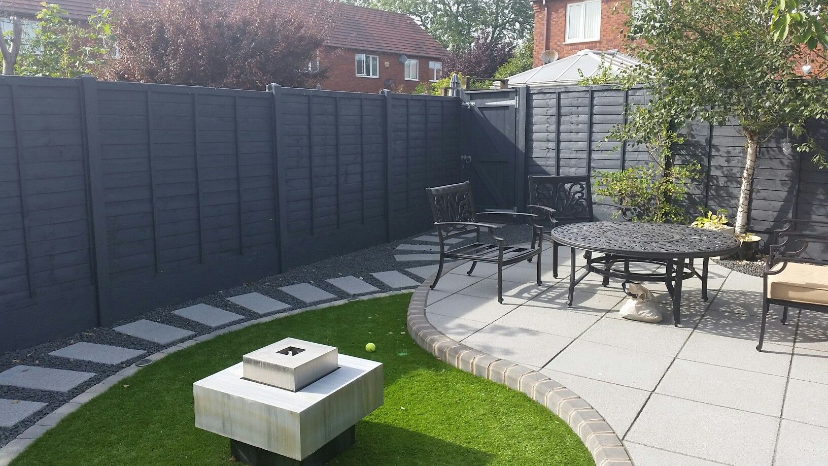 Fence Painted With Urban Slate Cuprinolwill Be Using In My New within dimensions 1632 X 918