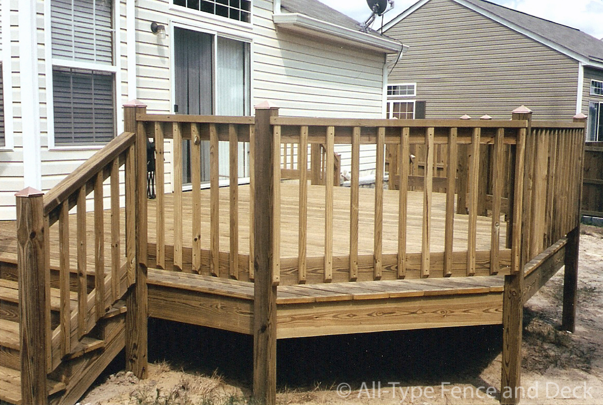 Fence Post Caps Wood Deck Railing Design Ideas Deck Wooden Porch regarding size 1174 X 789