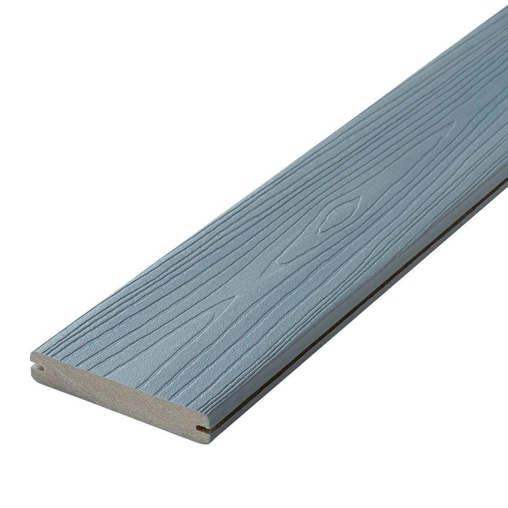 Fiberon Horizon 1 In X 5 14 In X 20 Ft Castle Gray Grooved Edge in measurements 1000 X 1000