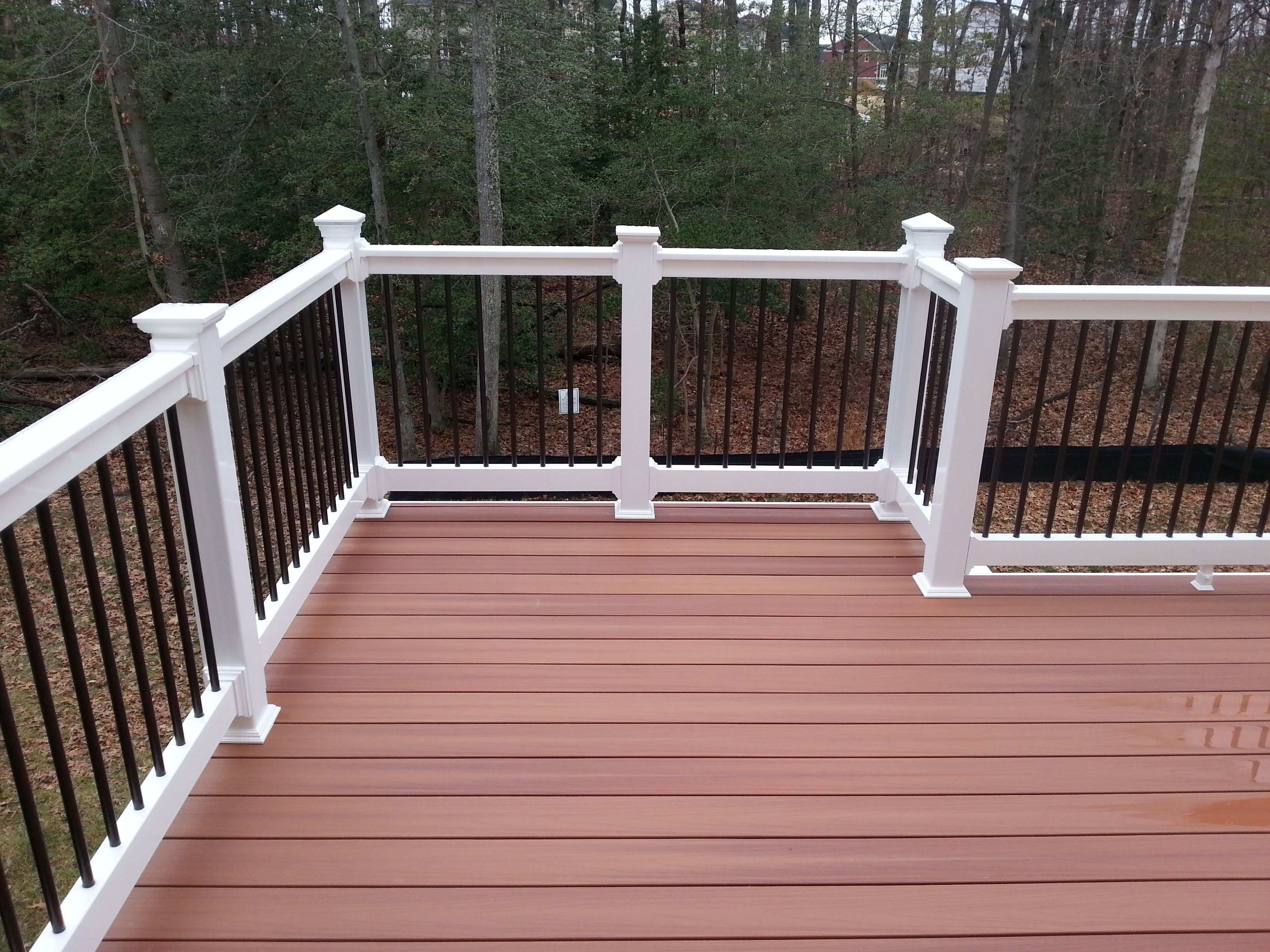 Fiberon Pro Tect Western Cedar W Hidden Fasteners White Vinyl Rail with regard to measurements 3264 X 2448