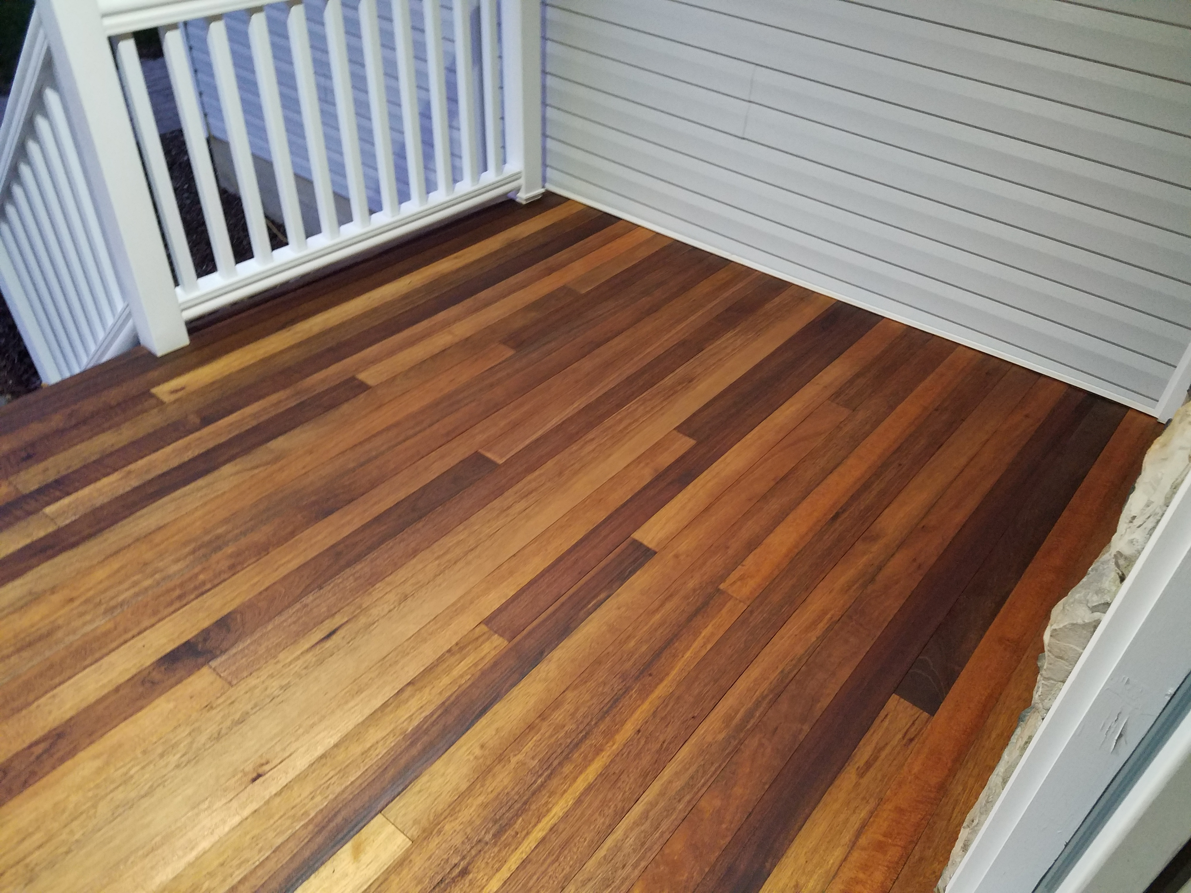 Finished Mahogany Porch With Penofin For Hardwood Deck Stain in size 4032 X 3024