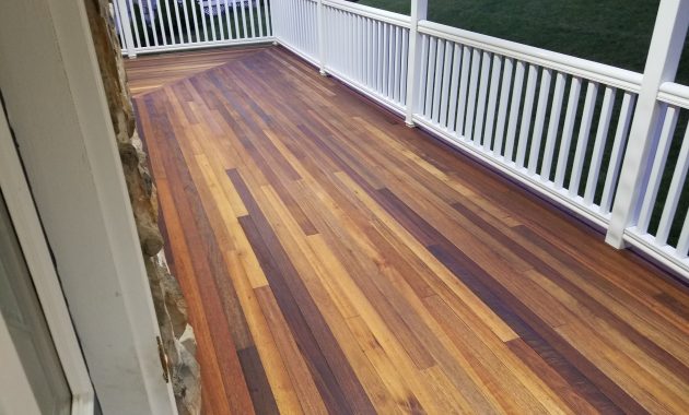 Finished Mahogany Porch With Penofin For Hardwood Deck Stain intended for dimensions 4032 X 3024