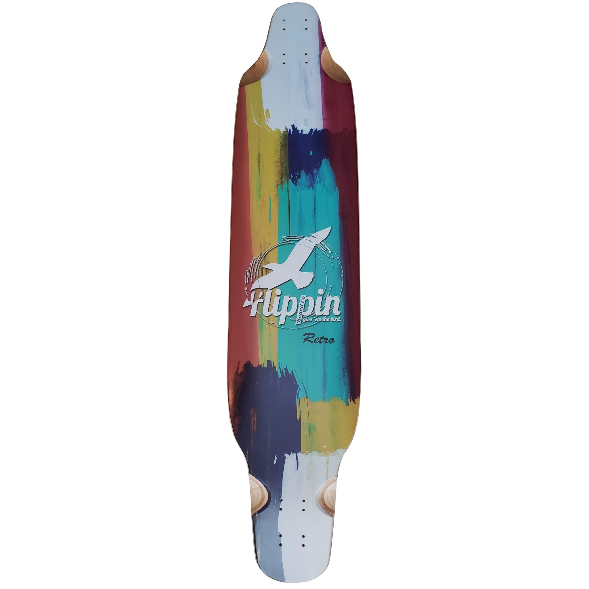 Flippin Board Co Retro Cruiser Freeride Longboard Skateboard Deck in sizing 2048 X 2048