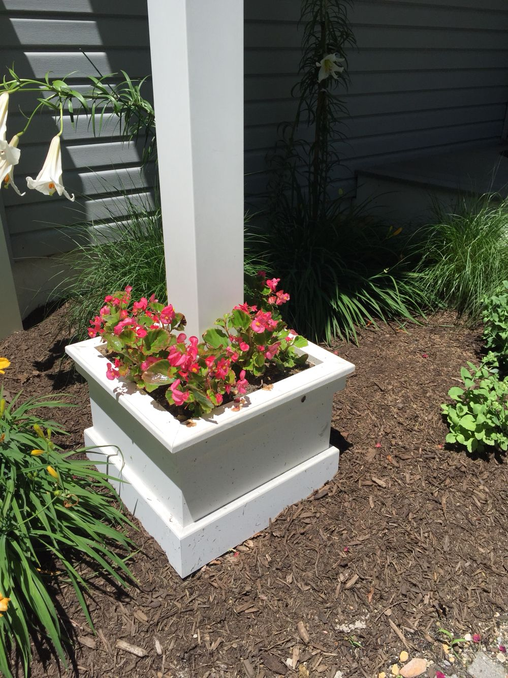 Flower Box To Hide Concrete Footing Footings In 2019 Concrete pertaining to proportions 1000 X 1334