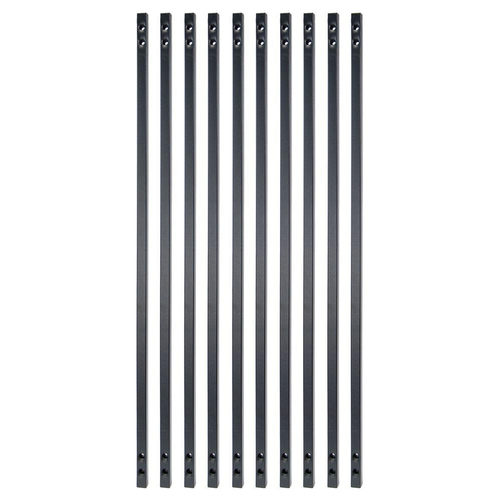 Fortress Railing Products 31 In X 58 In Black Sand Steel Square inside measurements 1000 X 1000