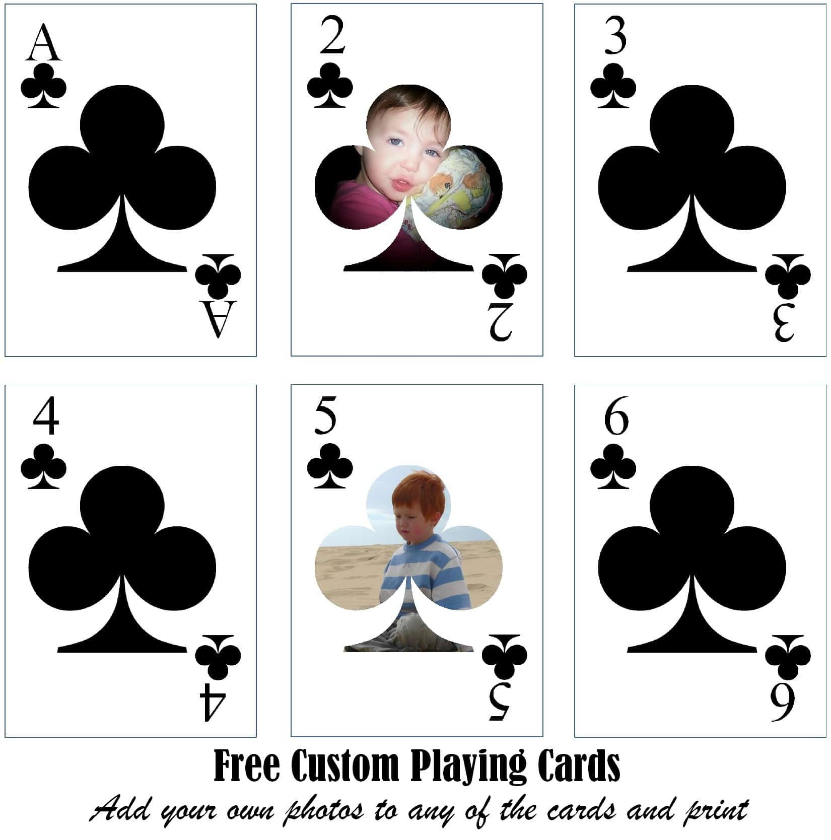 Free Printable Custom Playing Cards Add Your Photo Andor Text inside measurements 1650 X 1668