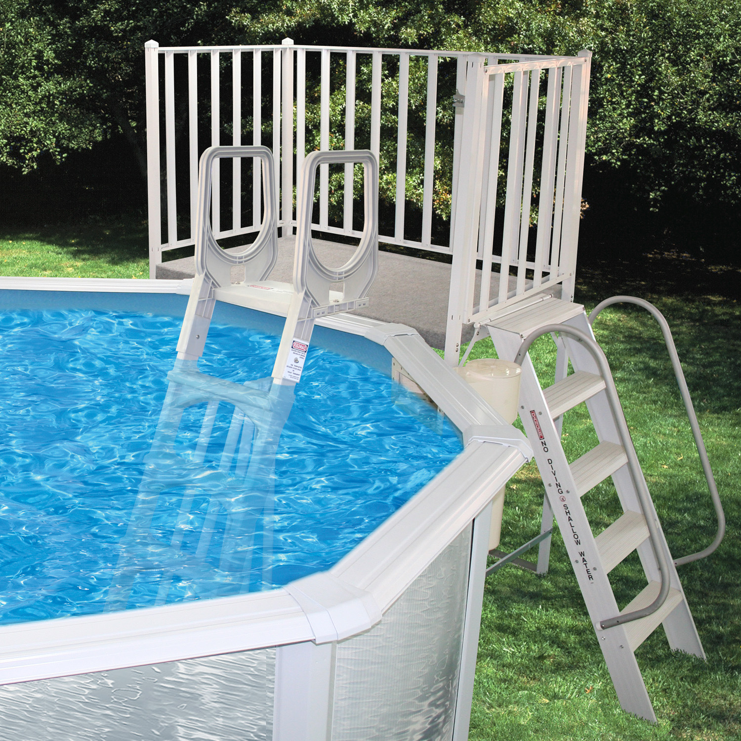 Free Standing Aluminum Decks From Swimming Pool Discounters inside measurements 1500 X 1500