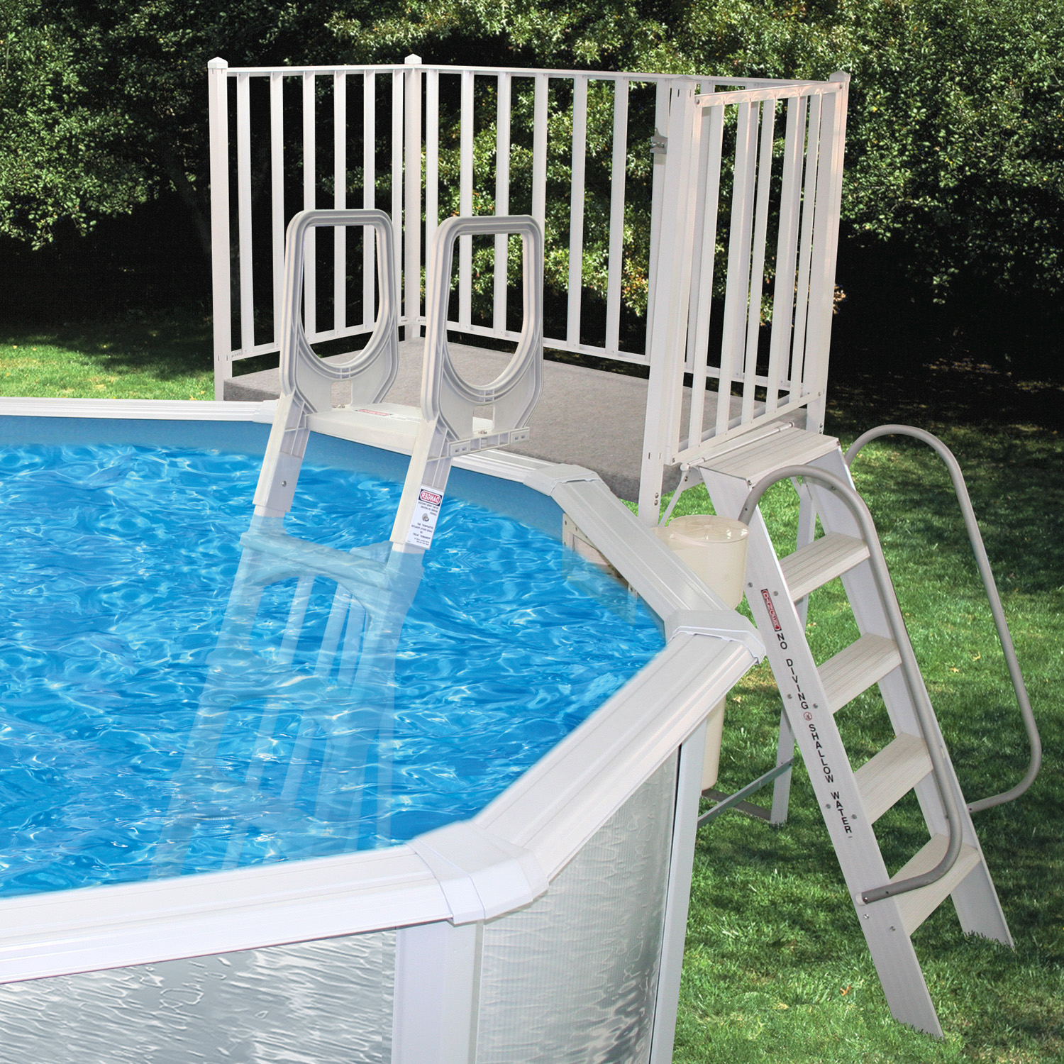Free Standing Aluminum Decks From Swimming Pool Discounters within measurements 1500 X 1500