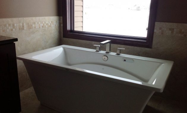 Freestanding Tub With Deck Mount Faucet Our Work In 2019 Bathtub with regard to size 2592 X 1936