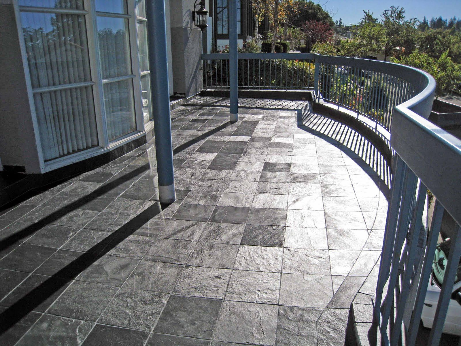 Front Entry Decks Porcelainstone Tile On Outdoor Decks Over inside dimensions 1600 X 1200