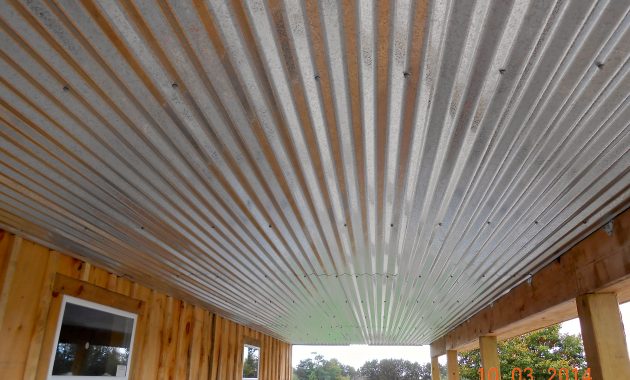 Galvanized Ceiling Galvanized Metal In 2019 Porch Ceiling for proportions 4608 X 3456