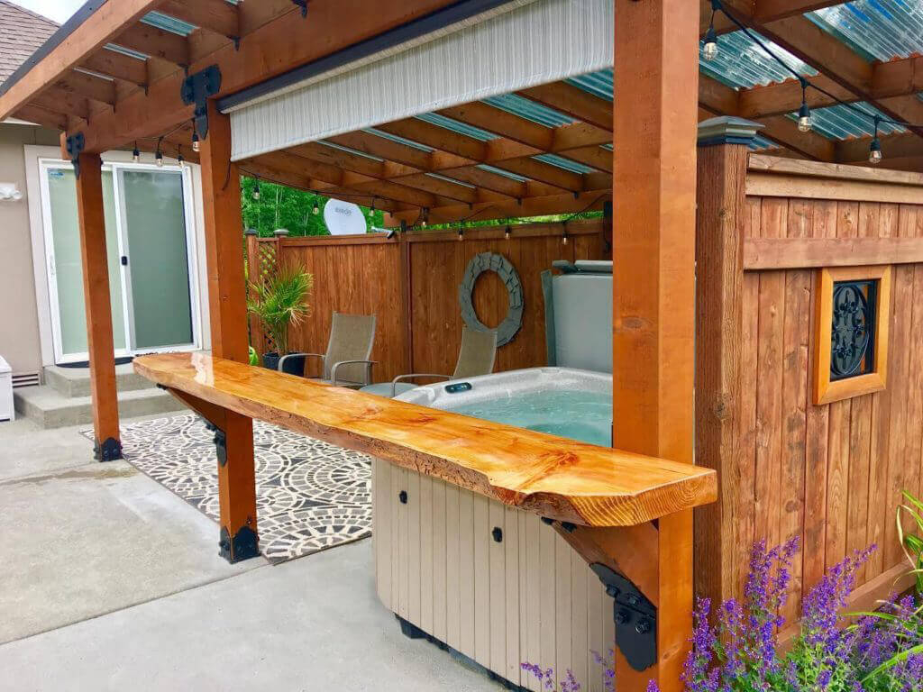 Gazebo Ideas For Hot Tubs Add Privacy And Create A Spa Like Space with regard to size 1024 X 768