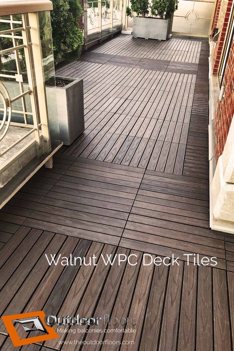 Gorgeous Faux Wood Wpc Decking Tiles On Terrace 2x1 Foot Outdoor for sizing 750 X 1125