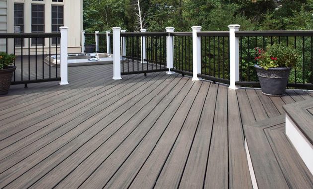 Grey Deck With White And Black Trim My Home Is My Castle Deck inside measurements 1280 X 960