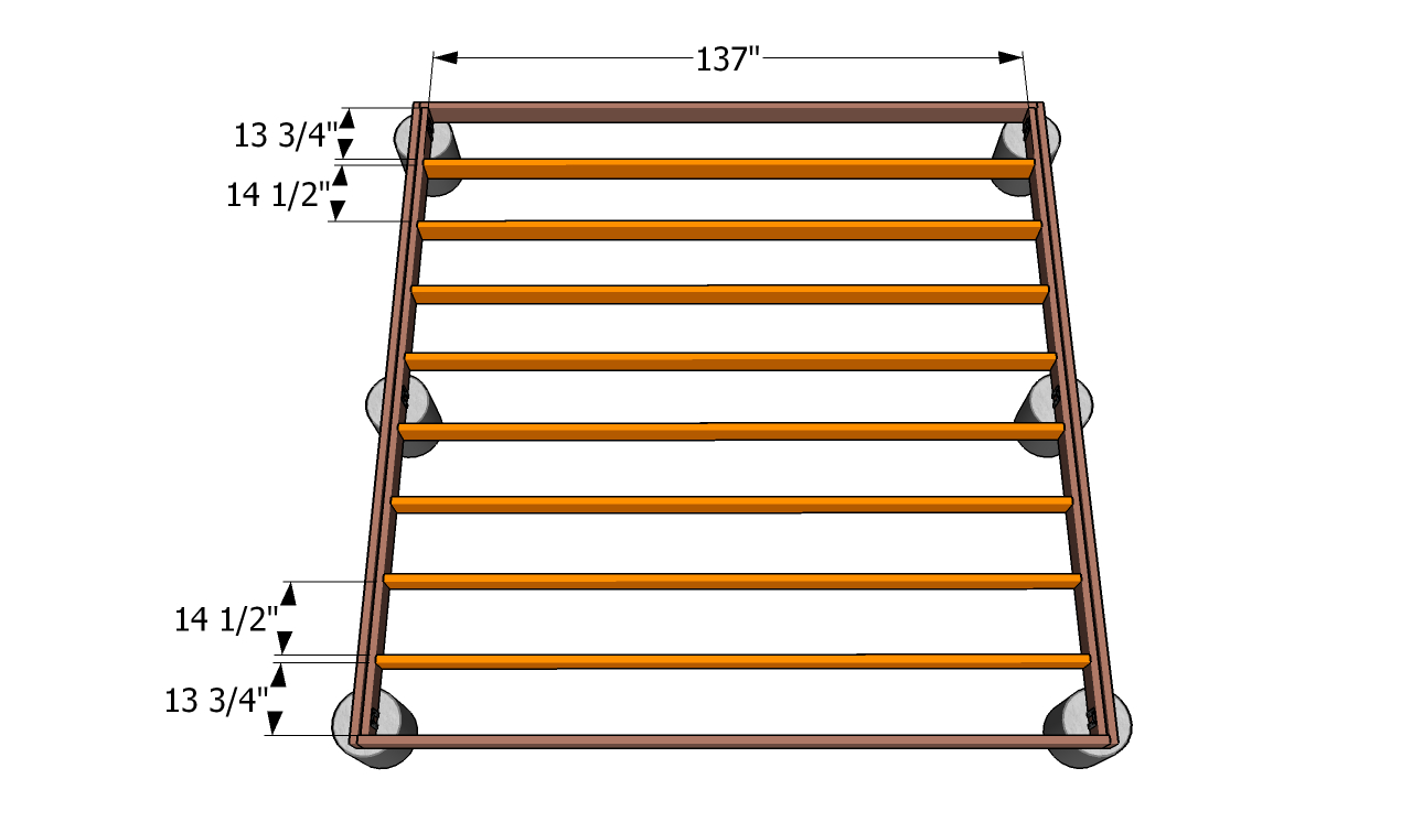 Ground Level Deck Frame Deck Frame Plans Ideas For The House with regard to size 1280 X 756