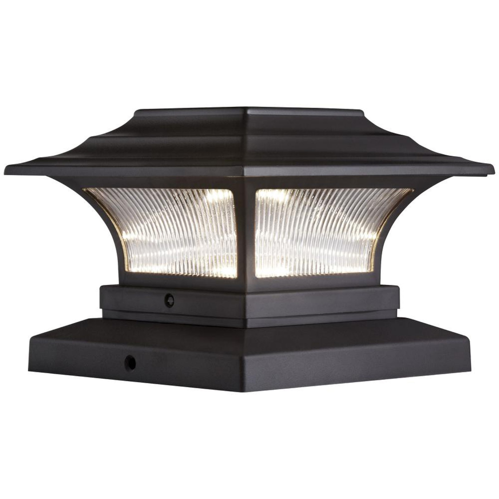 Hampton Bay Solar 4 In X 4 In Bronze Outdoor Led Deck Post Light 2 with regard to dimensions 1600 X 1600