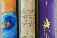 Hand Painted Skateboard Decks Custom Orders Available Email regarding size 1080 X 1080