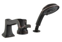 Hansgrohe Metris C 1 Handle Deck Mount Roman Tub Faucet With Hand within dimensions 1000 X 1000