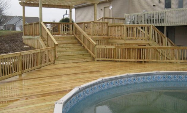 Have Archadeck Of Ft Wayne Build Your Pool Deck Landscaping Ideas pertaining to proportions 1024 X 768