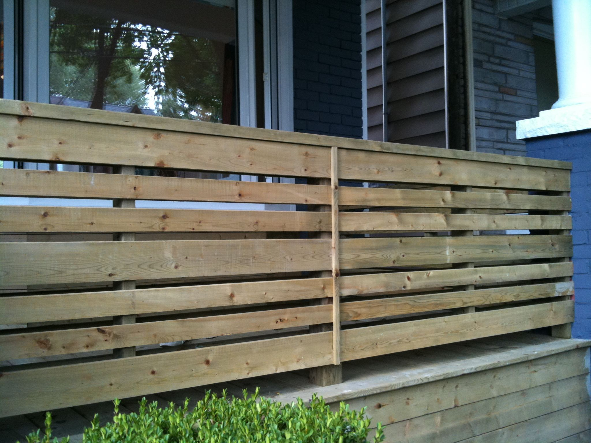 Horizontal Porch Railing For The Home Horizontal Deck Railing in sizing 2048 X 1536