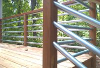 Horizontal Railing Using 125 Conduit Deck Makeover Outdoor for dimensions 3264 X 1840