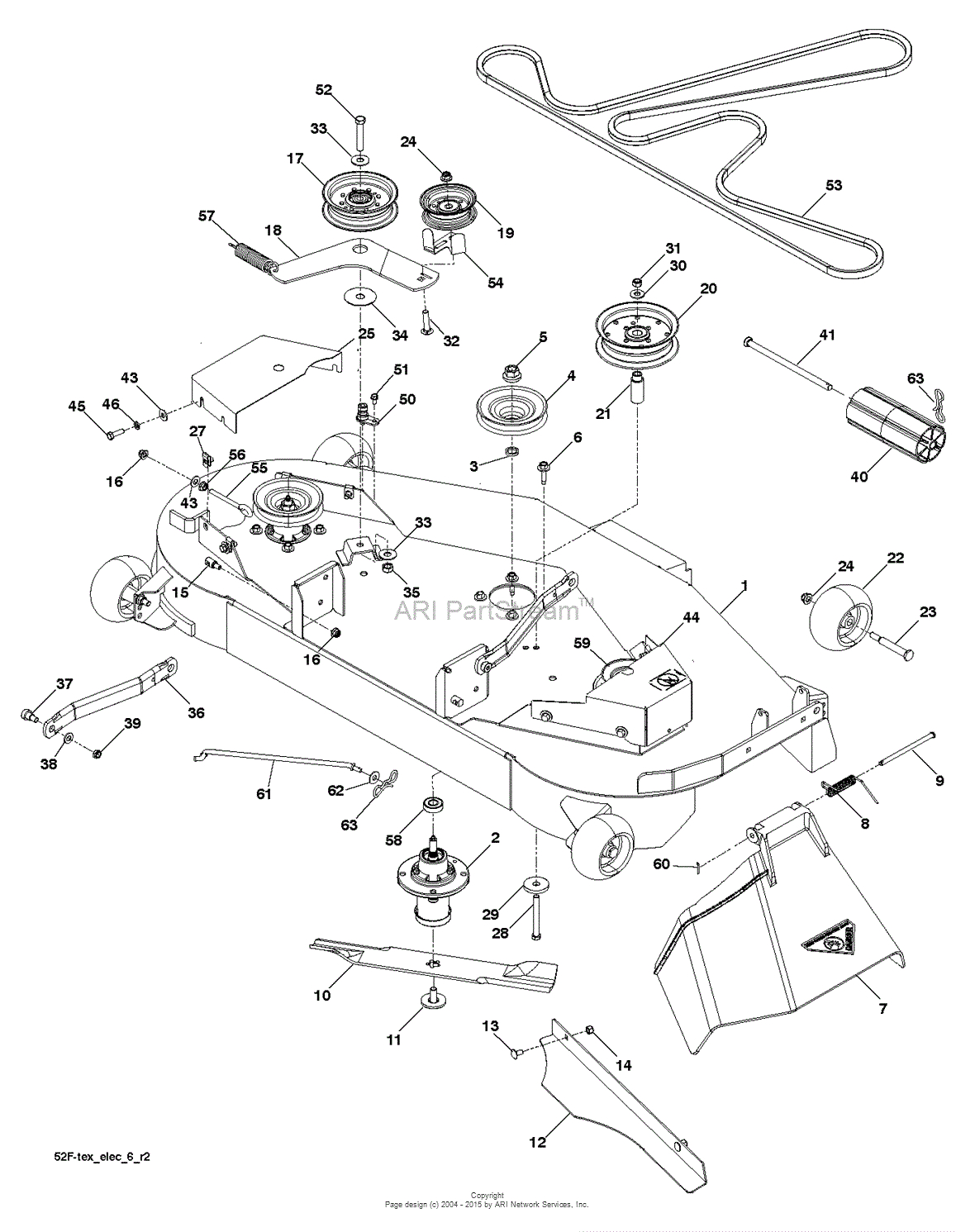 Husqvarna Gt52xls 96043015900 2012 09 Parts Diagram For Mower for size 1180 X 1491