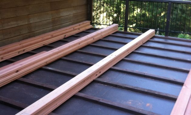 Ib Waterproof Membrane With 2x4 Pt Sleepers And 2x6 Redwood Ch with regard to measurements 1936 X 2592