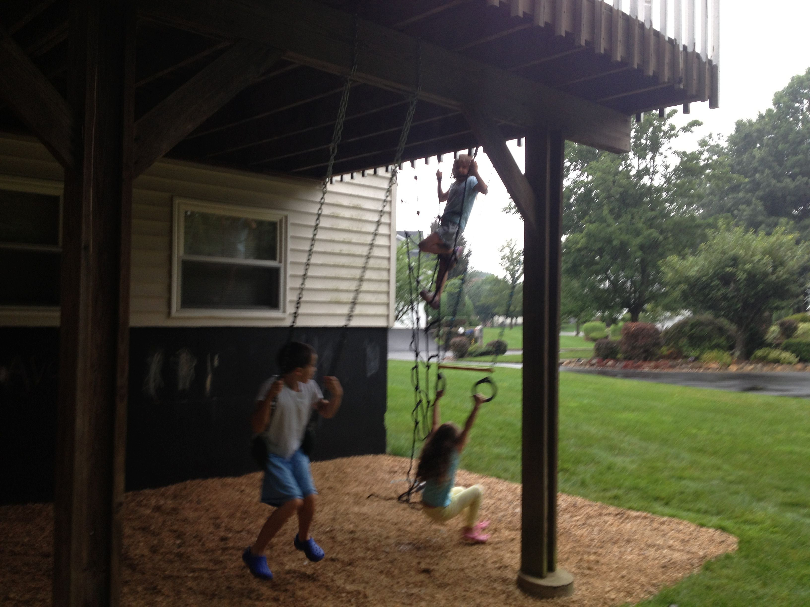 Ideas For Under Deck Space Beautiful Diy Under The Deck Playground with size 3264 X 2448