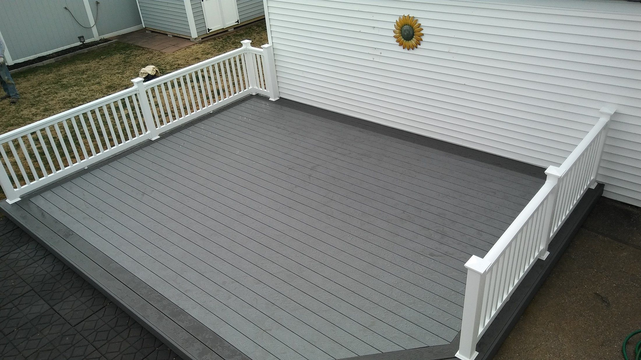 Image Result For Trex Select Winchester Grey Vs Pebble Grey Deck intended for proportions 2200 X 1238