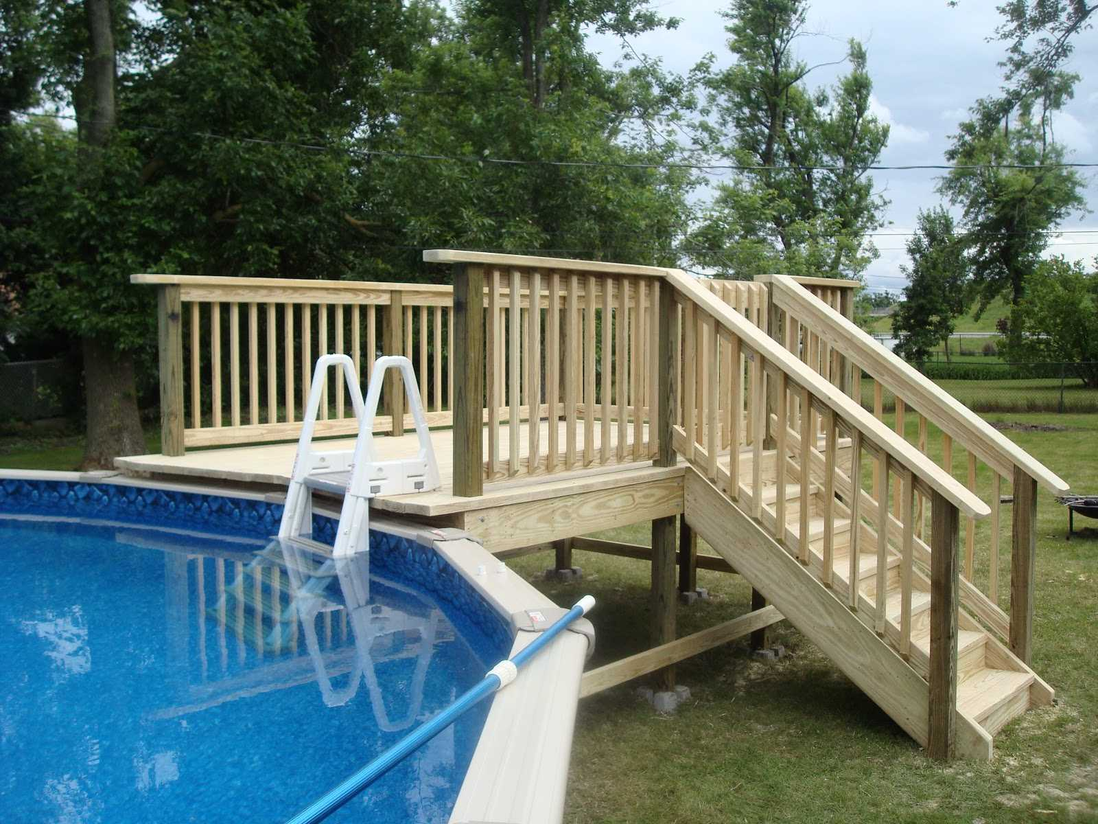 Images Of Above Ground Pool Deck Railing Liners Steps Pools Cover pertaining to sizing 1600 X 1200