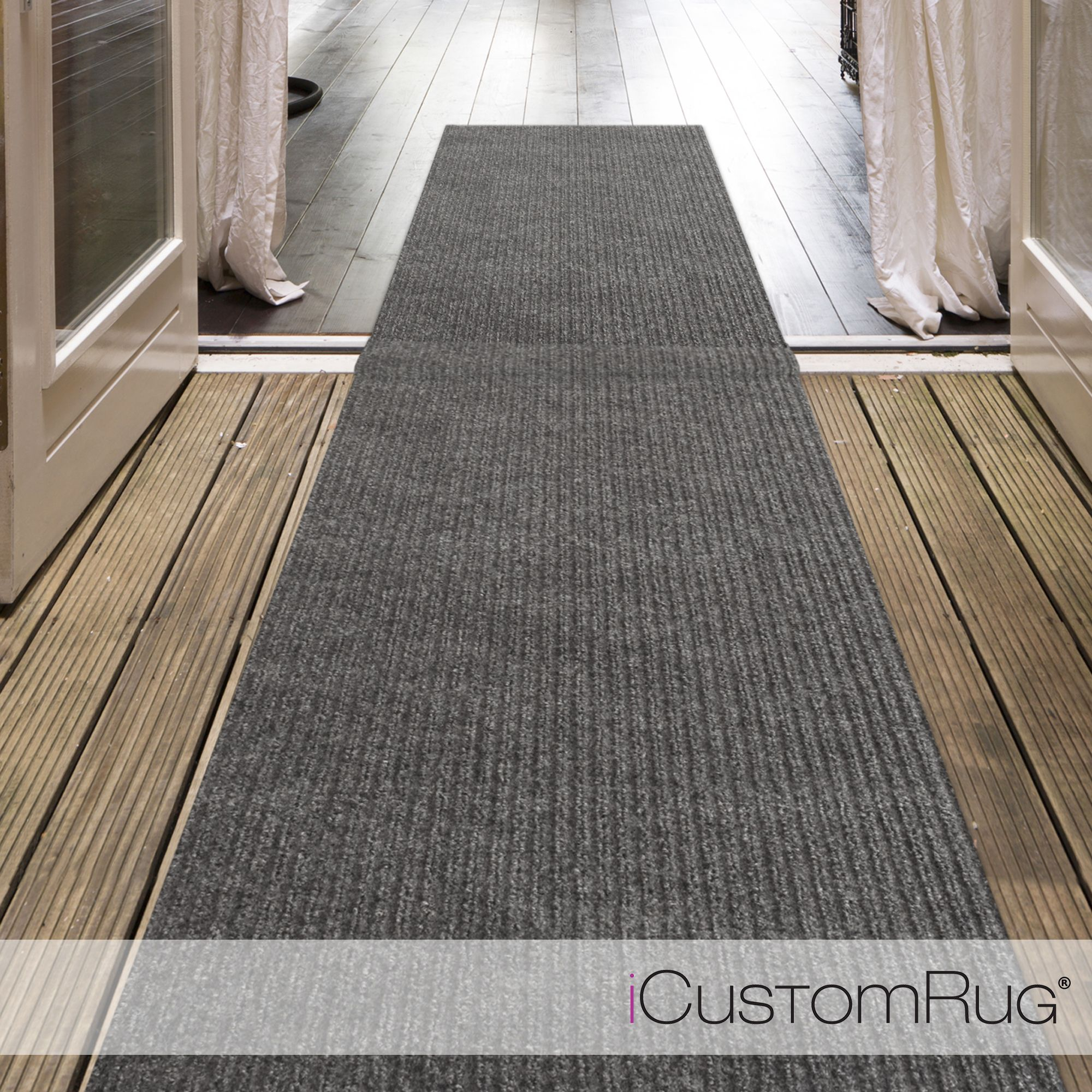 Impact Ribbed Indooroutdoor Utility Carpet Runner Grey Indoor within sizing 2000 X 2000