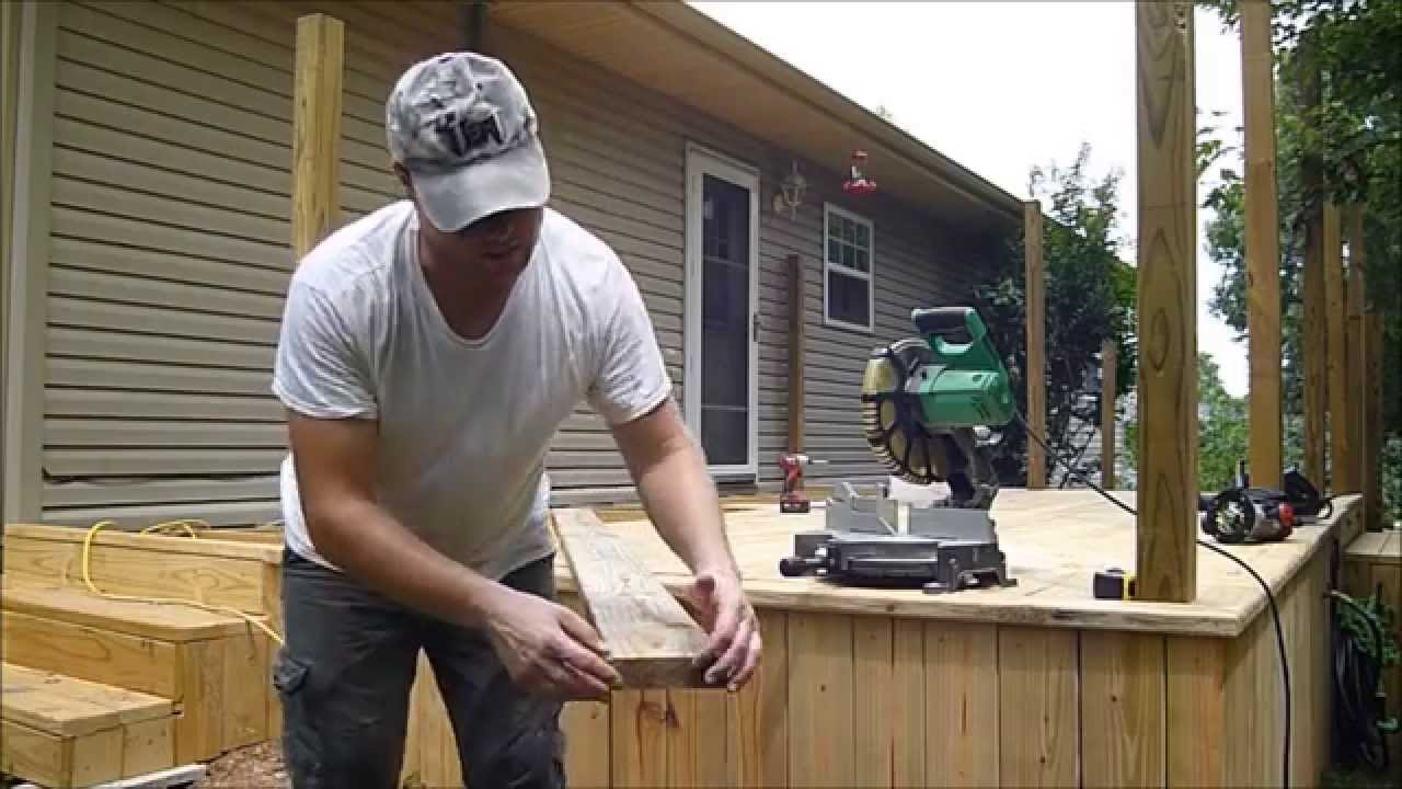 Installing Deck Boards Laying Around Posts Composite Spacing Screws in size 1280 X 720