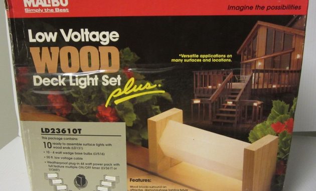 Intermatic Malibu Low Voltage Wood Deck Light Set 10 Light Kit On within measurements 1200 X 957