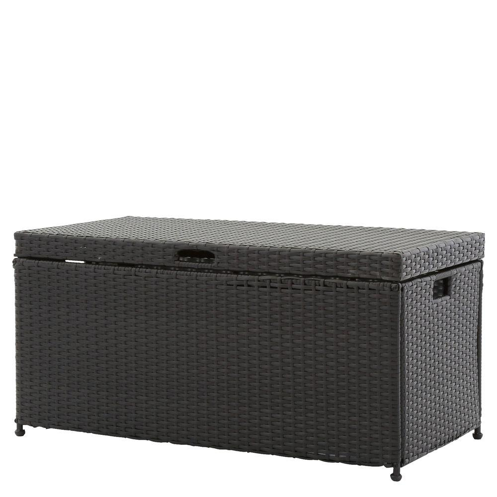 Jeco Black Wicker Patio Furniture Storage Deck Box Ori003 D The with regard to sizing 1000 X 1000