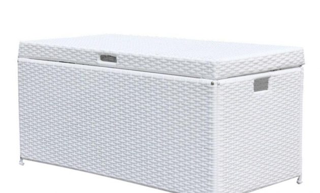 Jeco White Wicker Patio Furniture Storage Deck Box Ori003 B The throughout size 1000 X 1000